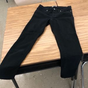 Madewell High Rise Black Jeans